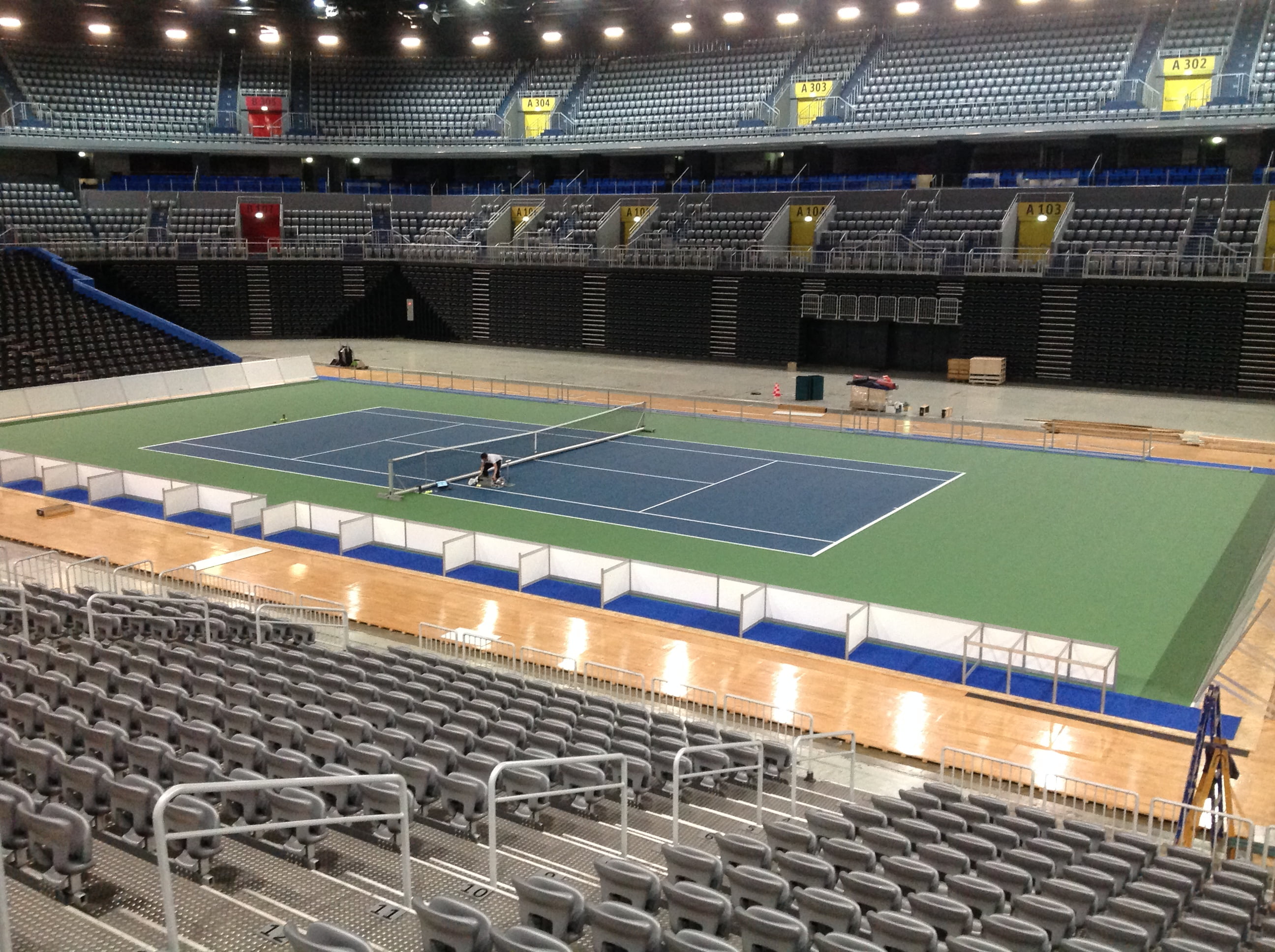 Mjerenje Davis Cup terena RuKortHardTournament