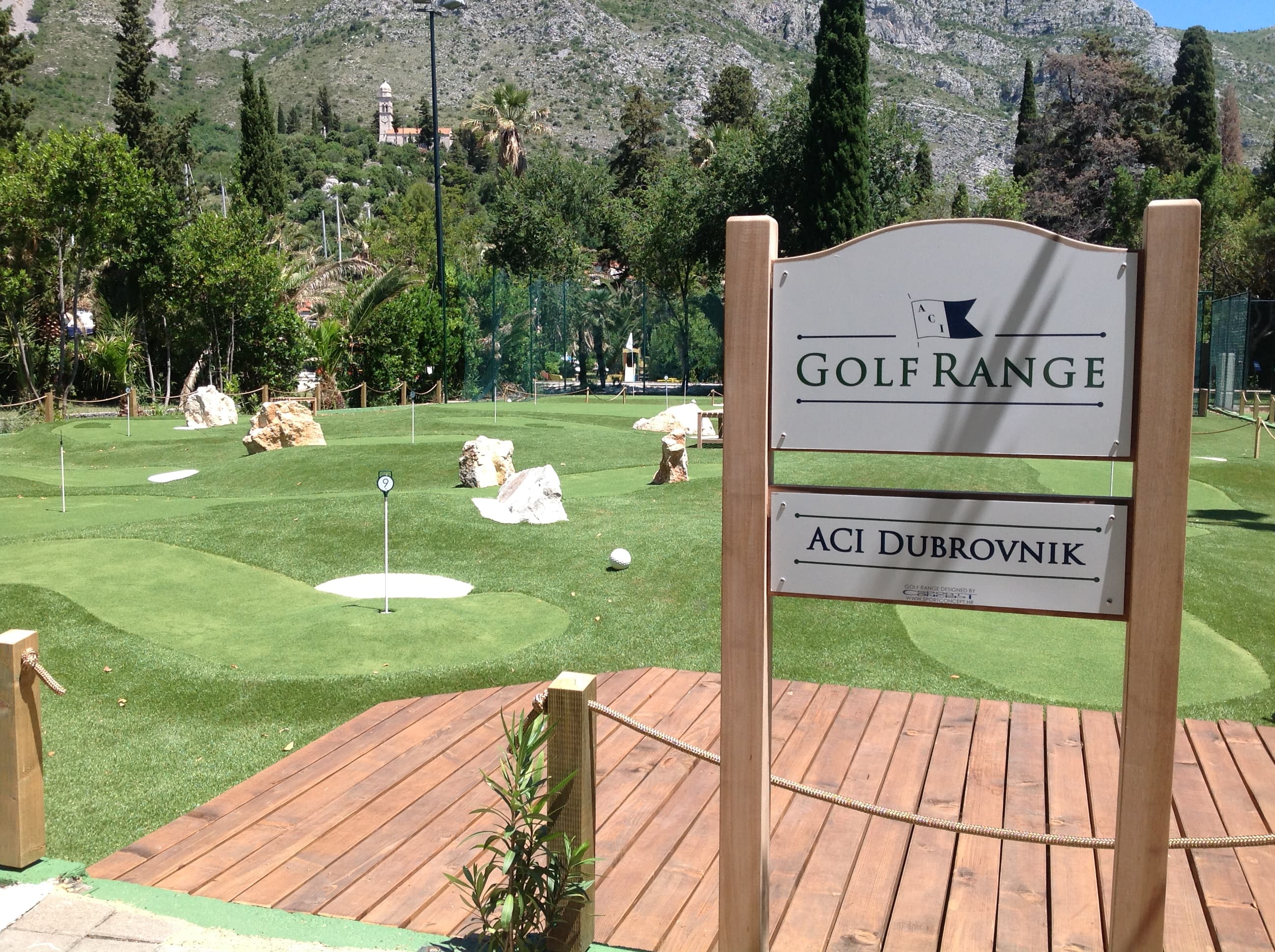 Golf range Concept golf vježbalište ACI Dubrovnik