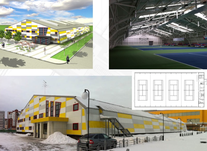 TENNIS HALL IN TYUMEN, RUSSIA